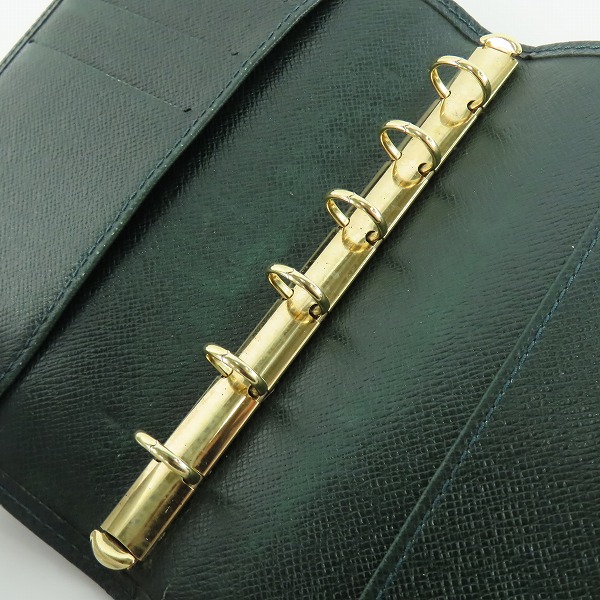 実際に弊社で買取させて頂いたLOUIS VUITTON/ルイヴィトン タイガ アジェンダ PM 手帳カバー 6穴式 システム手帳 R20406の画像 7枚目