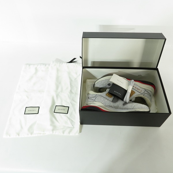 実際に弊社で買取させて頂いたGUCCI/グッチ Ultra Space Trainer ウルトラスペース グリッター スニーカー/8の画像 8枚目