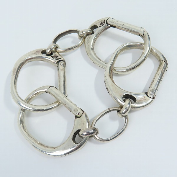 実際に弊社で買取させて頂いたCRAZY PIG/クレイジーピッグ ラージハンドカフリンクブレスレットの画像 3枚目