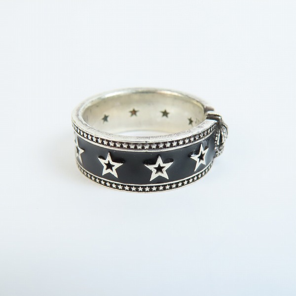 実際に弊社で買取させて頂いたJustin Davis/ジャスティンデイビス BLACK STAR/ブラックスター リング SRJ811/17号 の画像 3枚目