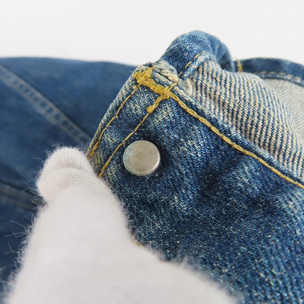 実際に弊社で買取させて頂いたLEVIS/リーバイス 70502 XX 日本製 J02刻印 1st デニムジャケット/38の画像 7枚目