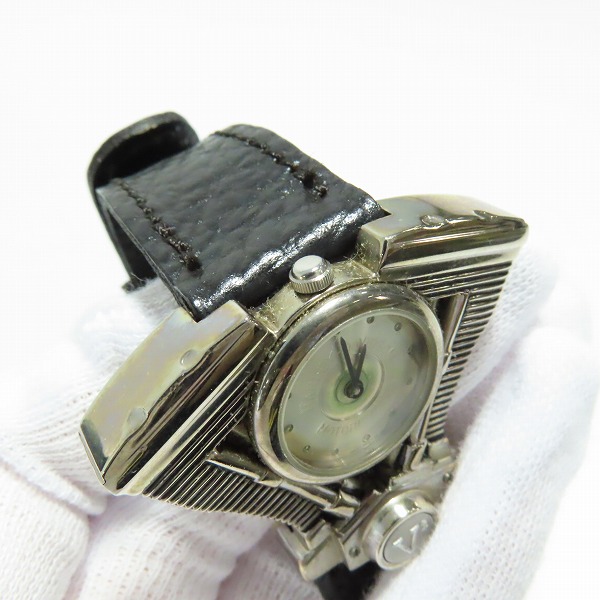実際に弊社で買取させて頂いたHARLEY DAVIDSON/ハーレーダビッドソン V2エンジン型腕時計 【動作未確認】の画像 5枚目