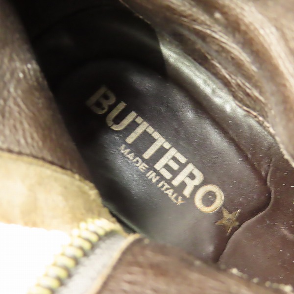 実際に弊社で買取させて頂いたBUTTERO/ブッテロ サイドジップブーツ B825/43の画像 6枚目