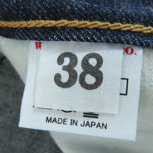 実際に弊社で買取させて頂いたDENIME×WAREHOUSE/ドゥニーム×ウェアハウス Lot.221 ボタンフライ デニムパンツ/ジーンズ/W38L32の画像 3枚目