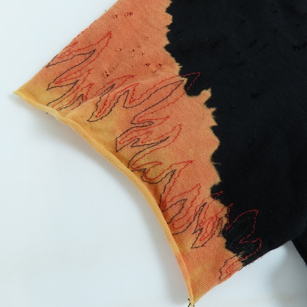 実際に弊社で買取させて頂いたLGB/ルグランブルー FIRE WORKS ダメージ加工 Tシャツ M 004FFW/2の画像 6枚目