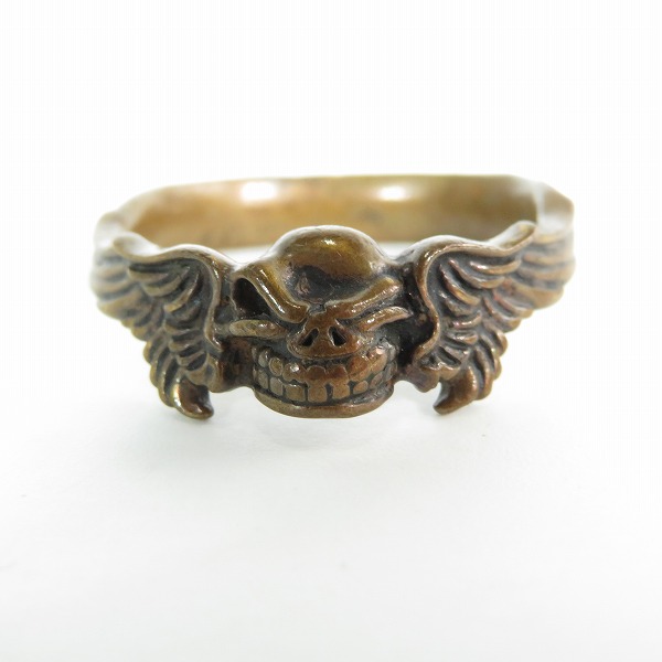 実際に弊社で買取させて頂いた【ギャラ付き】STARLINGEAR/スターリンギア Copper/銅 カッパー コッパー フライングスカルリング 23の画像 1枚目