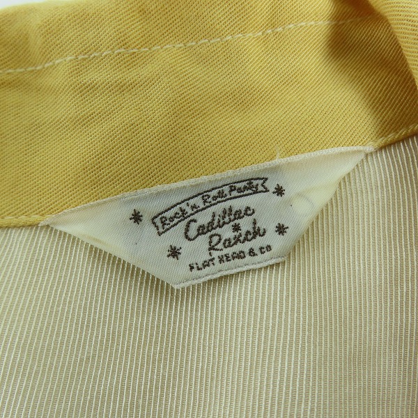 実際に弊社で買取させて頂いたTHE FLAT HEAD/フラットヘッド Cadillac Ranch ボーリングシャツ/36の画像 2枚目