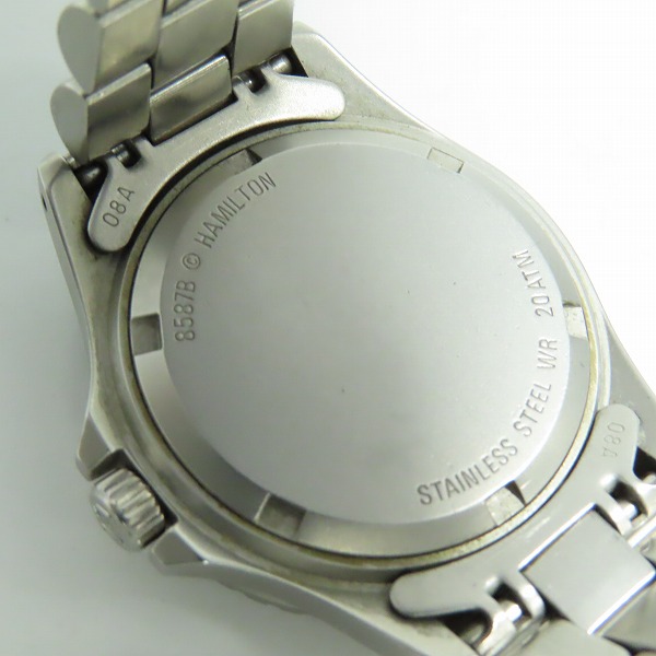 実際に弊社で買取させて頂いたHAMILTON/ハミルトン Khaki/カーキ クオーツ腕時計 8587B【動作未確認】の画像 4枚目