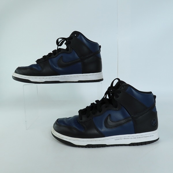 実際に弊社で買取させて頂いたNIKE×FRAGMENT DESIGN/ナイキ×フラグメントデザイン DUNK HI/ダンク ハイ ミッドナイトネイビー DJ0383-400/27の画像 3枚目