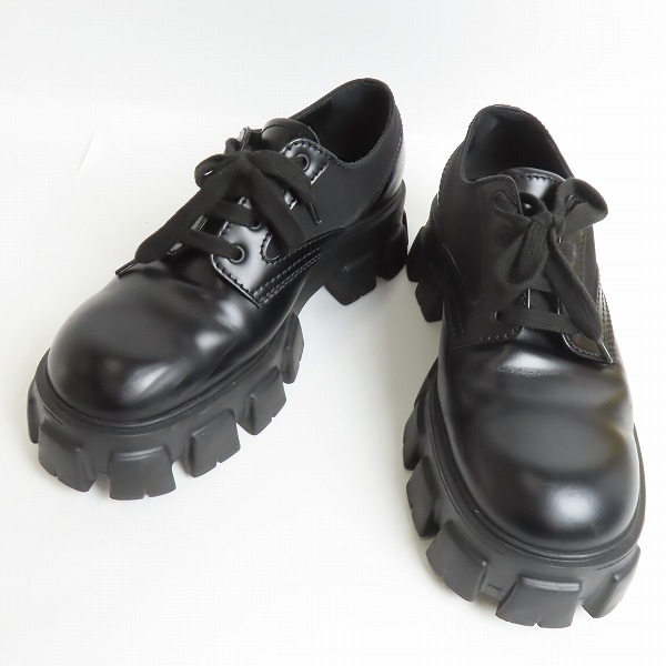 実際に弊社で買取させて頂いたPRADA/プラダ 21AW MONOLITH/モノリス ブラッシュドレザー 2EE342/8.5