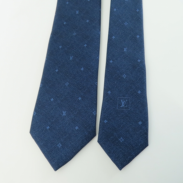 実際に弊社で買取させて頂いた【JPタグ】LOUIS VUITTON/ルイヴィトン モノグラム総柄 シルクネクタイ M70203の画像 3枚目