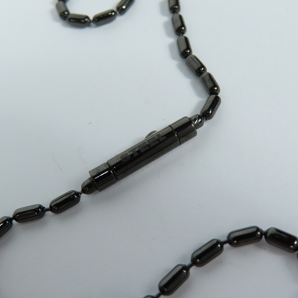 実際に弊社で買取させて頂いたDIESEL/ディーゼル ロゴプレート ドッグタグ ブラック ペンダント/ネックレスの画像 7枚目