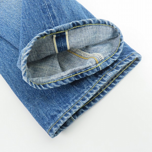 実際に弊社で買取させて頂いたDENIME/ドゥニーム XX セルビッチストレートデニム 革パッチ 50-12-0075/W31の画像 8枚目