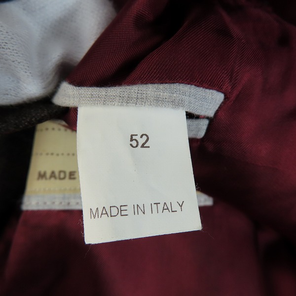 実際に弊社で買取させて頂いたBrunello Cucinelli/ブルネロクチネリ チェック ダブル ジャケット ブラウン/52の画像 3枚目