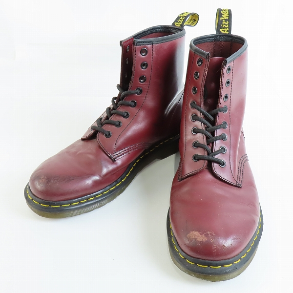 実際に弊社で買取させて頂いたDr.Martens/ドクターマーチン 1460 SMOOTH 8ホール ブーツ チェリーレッド /UK9