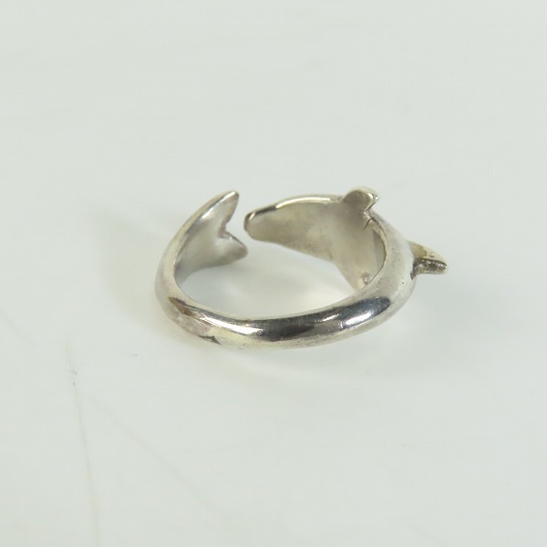 実際に弊社で買取させて頂いたHOLLYWOOD RANCH MARKET/ハリウッドランチマーケット ドルフィン/イルカ リング 17号の画像 3枚目