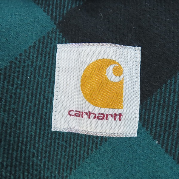 実際に弊社で買取させて頂いたCarHartt/カーハート MERTON SHIRT JAC/メルトンシャツジャケット チェック柄/Mの画像 3枚目