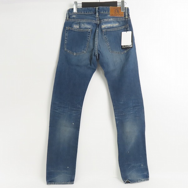 実際に弊社で買取させて頂いた【未使用】HYSTERIC GLAMOUR/ヒステリックグラマー PR加工 スタッズ付 ダメージ加工 デニムパンツ 0224AP05 28の画像 1枚目