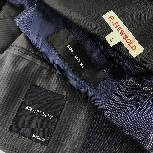 実際に弊社で買取させて頂いた【おまとめ】リングヂャケット/アールニューボールド/シップス 他 テーラードジャケット/パンツ/セットアップスーツ