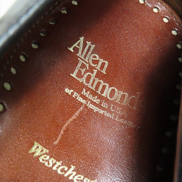 実際に弊社で買取させて頂いたAllen Edmonds/アレンエドモンズ Walden/ウォールデン コインローファーレザーシューズ 1607/10Dの画像 6枚目