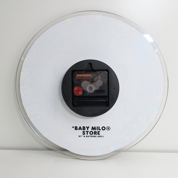 実際に弊社で買取させて頂いたA BATHING APE/アベイシングエイプ BE@RBRICK BABY MILO STORE 掛け時計の画像 2枚目