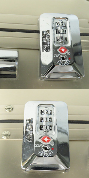 実際に弊社で買取させて頂いたZERO HALLIBURTON/ゼロハリバートン ダイヤルロック式 2輪キャリーケース 94127の画像 7枚目