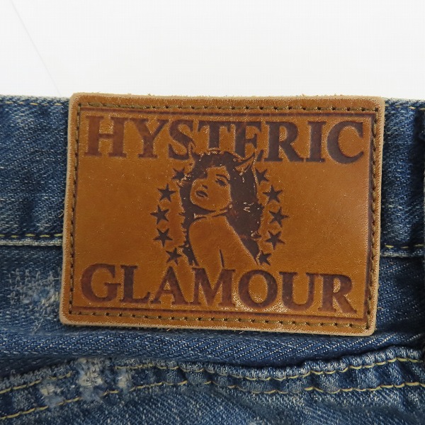 実際に弊社で買取させて頂いた【未使用】HYSTERIC GLAMOUR/ヒステリックグラマー PR加工 スタッズ付 ダメージ加工 デニムパンツ 0224AP05 28の画像 4枚目