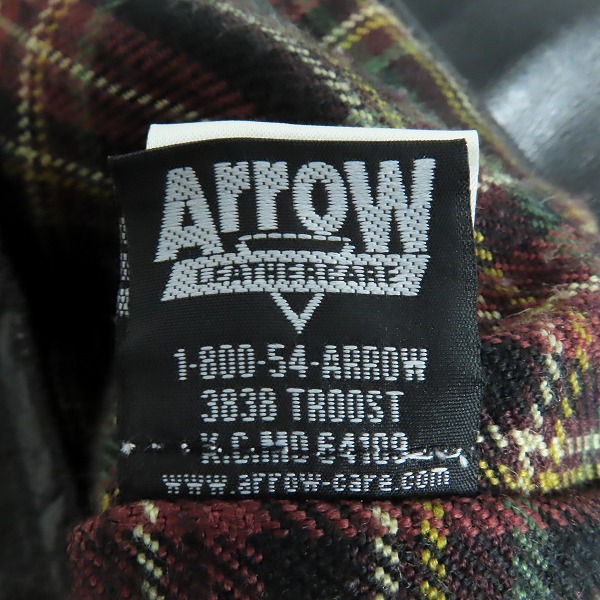 実際に弊社で買取させて頂いたSchott/ショット レザーカーコート サボテンタグ/黒牛タグ 7420 533US 40の画像 4枚目