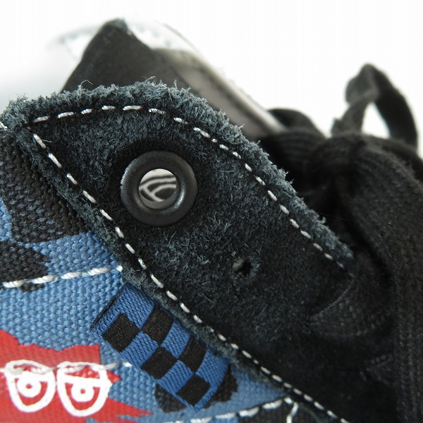 実際に弊社で買取させて頂いたVANS×KROOKED/バンズ×クルキッド SKATE SK8-HI Ray Barbee Natas スニーカー 500714/25の画像 7枚目