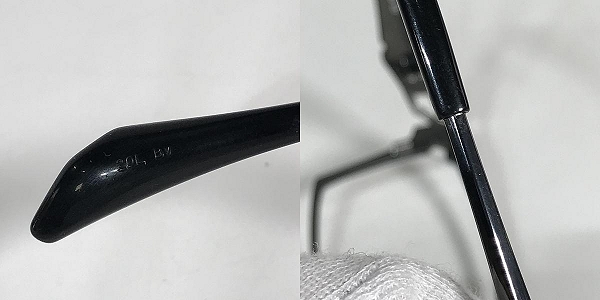 実際に弊社で買取させて頂いたSAMURAI SHO/サムライ翔 チタン フレーム 眼鏡/メガネ/アイウェア SS-J209の画像 8枚目