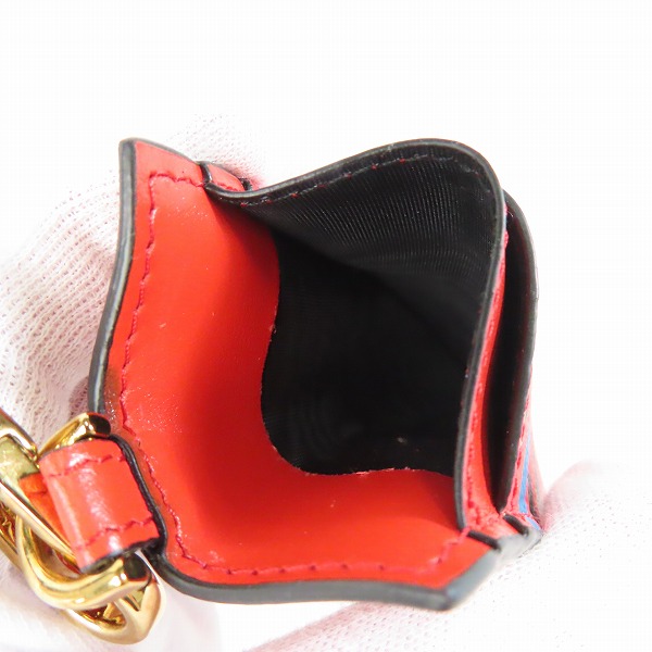 実際に弊社で買取させて頂いたVERSACE/ヴェルサーチ ラ グレカ シグネチャー カードケース/パスケース/ストラップ付 1004249 1A01444の画像 3枚目