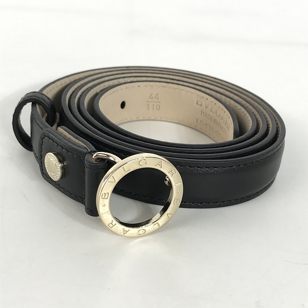 実際に弊社で買取させて頂いたBVLGARI/ブルガリ BBラウンドバックル レザーベルト