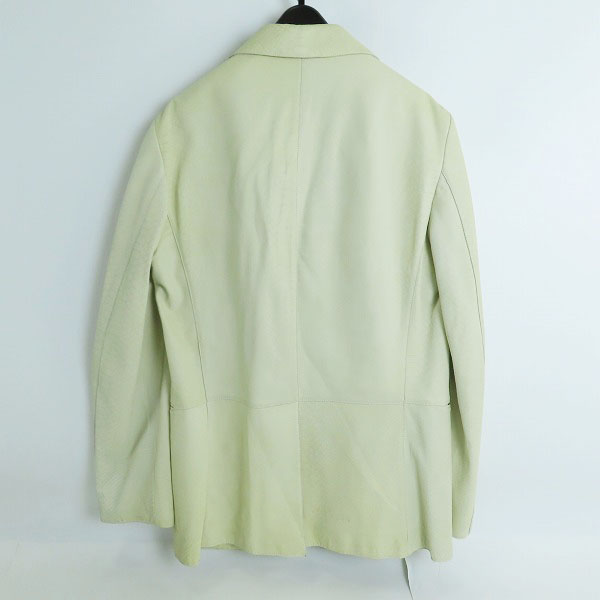 実際に弊社で買取させて頂いたARMANI COLLEZIONI/アルマーニコレツォーニ ラムスキンレザーテーラードジャケット/48の画像 1枚目