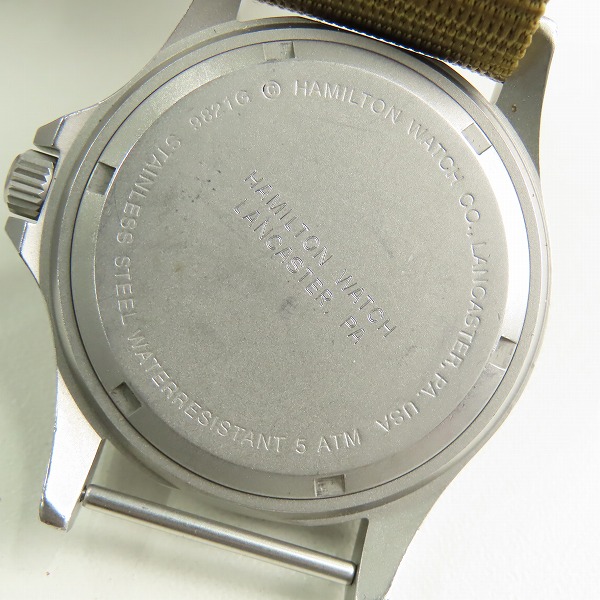 実際に弊社で買取させて頂いたHAMILTON/ハミルトン Khaki/カーキ 腕時計/ウォッチ 9821Gの画像 3枚目