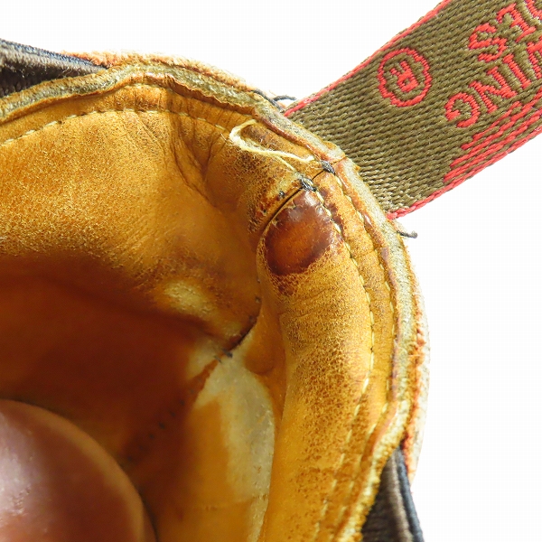 実際に弊社で買取させて頂いたREDWING/レッドウィング ROMEO/ロメオ サイドゴア レザーブーツ 7.5Eの画像 8枚目