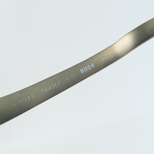 実際に弊社で買取させて頂いた999.9/フォーナインズ 眼鏡/メガネフレーム S-591Tの画像 6枚目