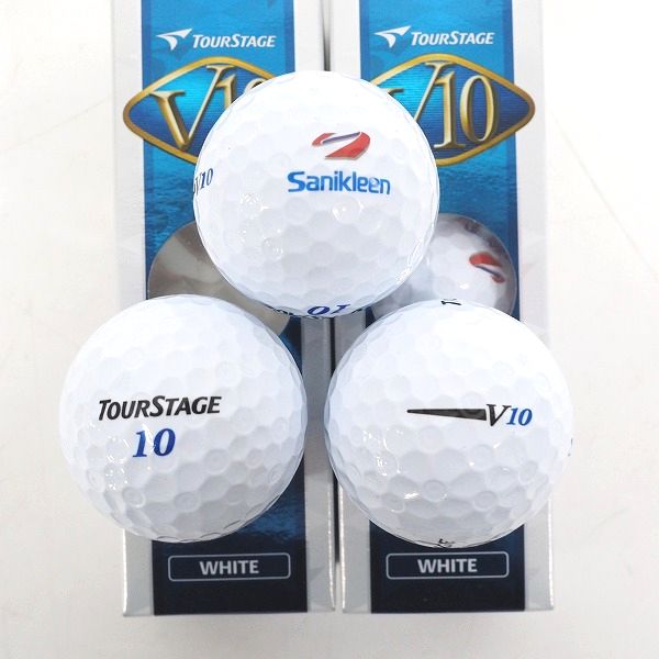 実際に弊社で買取させて頂いた【未使用/オウンネーム】BRIDGESTONE/ブリヂストン TOUR STAGE/ツアーステージ  X01-MILD・V10 ゴルフボール 計15個の画像 2枚目