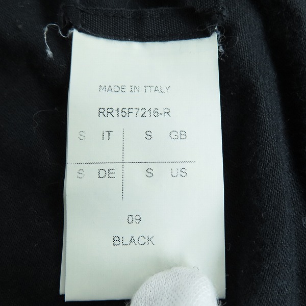 実際に弊社で買取させて頂いたRick Owens/リックオウエンス ハイネックカットソー RR15F7216-R/Sの画像 3枚目