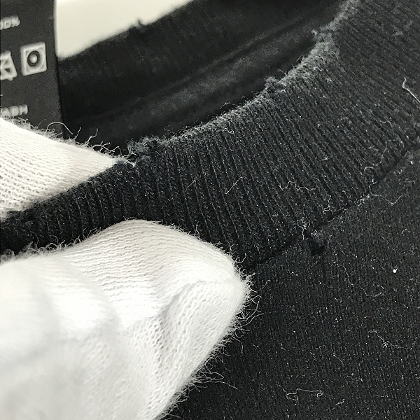 実際に弊社で買取させて頂いたNUMBER NINE/ナンバーナイン 05AW ハイスト期 ダメージ加工 Tシャツ/2の画像 6枚目