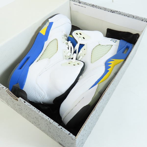 実際に弊社で買取させて頂いたNIKE/ナイキ AIR JORDAN 5 RETRO/エアジョーダン5 レトロ レイニー 136027-189 /26.5の画像 8枚目
