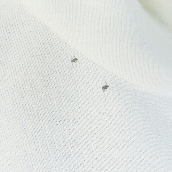 実際に弊社で買取させて頂いた【JPタグ】SAINT LAURENT PARIS/サンローランパリ パーカー フーディ ロゴ ホワイト 464581 YB2PG/Mの画像 6枚目