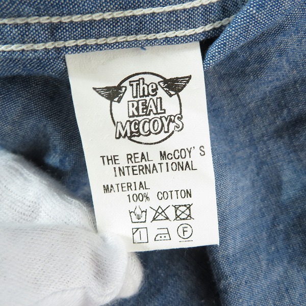実際に弊社で買取させて頂いたTHE REAL McCOY'S/リアルマッコイズ 長袖 ワークシャツの画像 4枚目