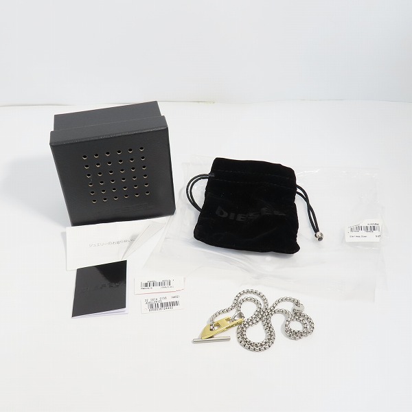 実際に弊社で買取させて頂いたDIESEL/ディーゼル ネックレス ステンレス スチール DX1378931の画像 7枚目