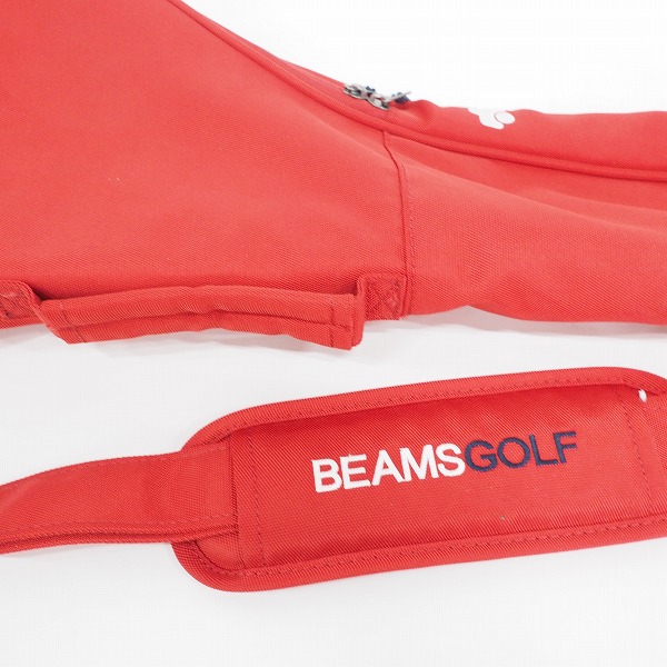 実際に弊社で買取させて頂いたBEAMS GOLF/ビームスゴルフ クラブケース ショルダー付き レッドの画像 4枚目