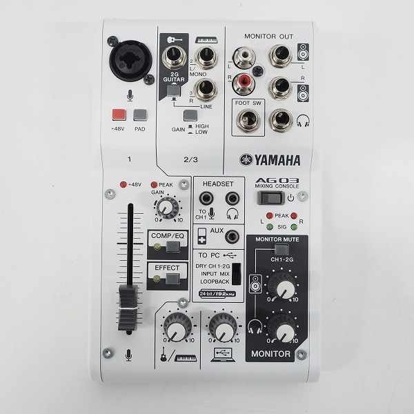 実際に弊社で買取させて頂いた【未使用】YAMAHA/ヤマハ AG03 ミキシングコンソール ミキサー ウェブキャスティングミキサーの画像 2枚目