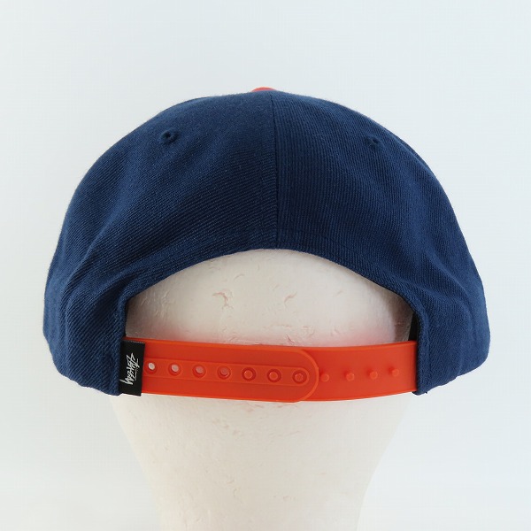 実際に弊社で買取させて頂いたSTUSSY/ステューシー ロゴ刺繍 スナップバック キャップ/帽子 O/Sの画像 2枚目