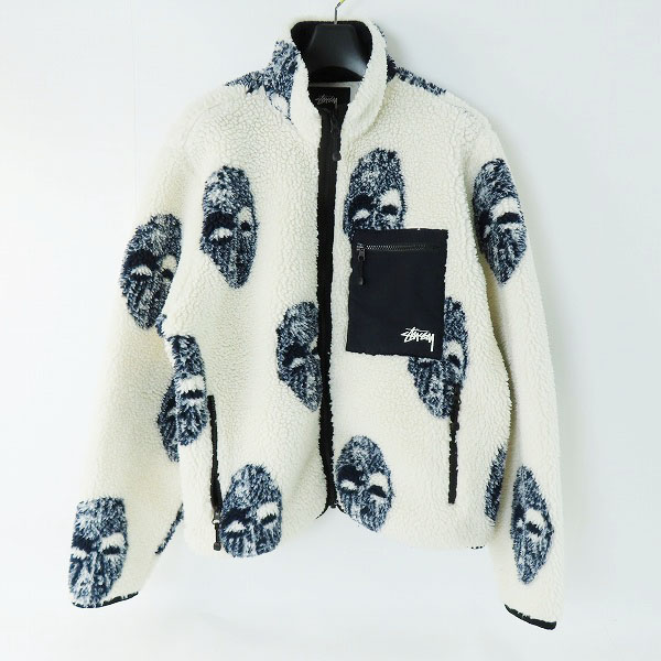 実際に弊社で買取させて頂いた stussy/ステューシ フリースジャケット Mask Jacquard Sherp/Mの画像 0枚目