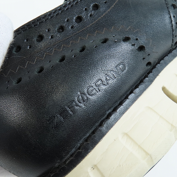 実際に弊社で買取させて頂いたCOLE HAAN/コールハーン ZEROGRAND/ゼログランド 黒 レザー C20720 10Mの画像 8枚目
