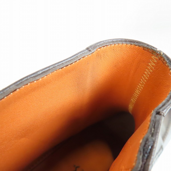 実際に弊社で買取させて頂いたSANTONI/サントーニ サイドジップ レザーシューズ/ショートブーツ 17307/US7の画像 6枚目