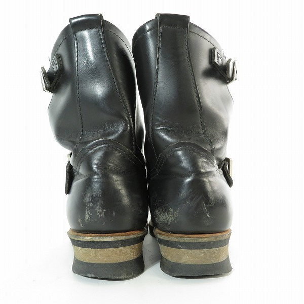 実際に弊社で買取させて頂いたRED WING/レッドウィング ショート エンジニアブーツ スチールトゥ ブラック 2976/11Dの画像 1枚目